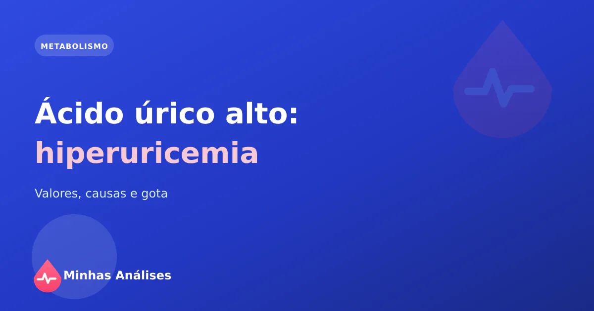 Tubo para o doseamento do ácido úrico com um resultado a mostrar a uricemia elevada