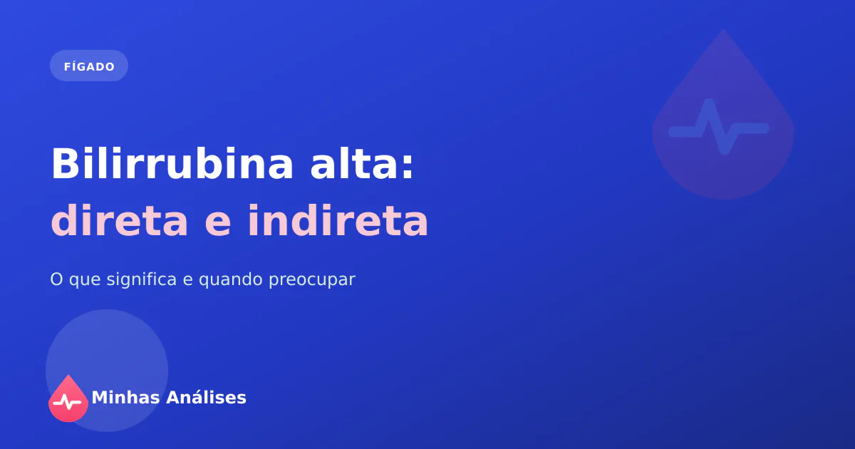 Tubo com soro amarelado e um resultado a mostrar a bilirrubina alta