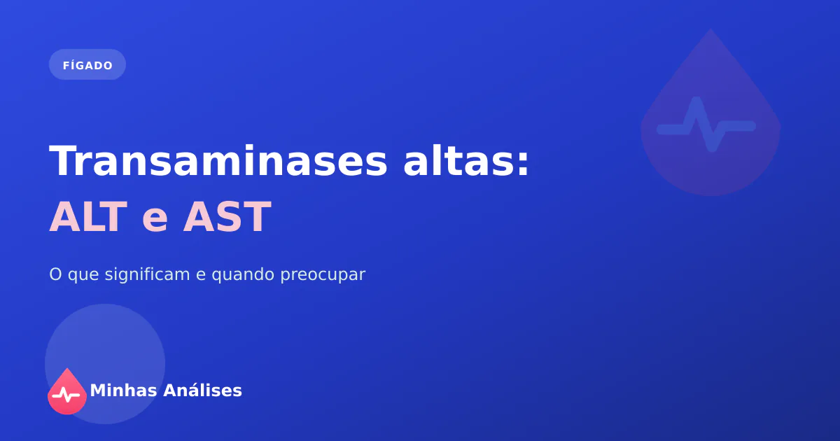 Tubos para as análises do fígado com um resultado a mostrar transaminases ALT e AST elevadas