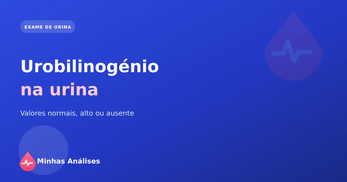 Tubo com amostra de urina e resultado a mostrar o valor do urobilinogénio na urina