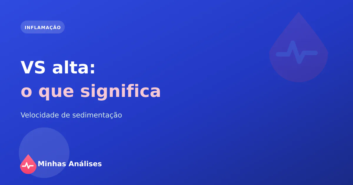 Pipeta para a velocidade de sedimentação com um resultado a mostrar a VS elevada